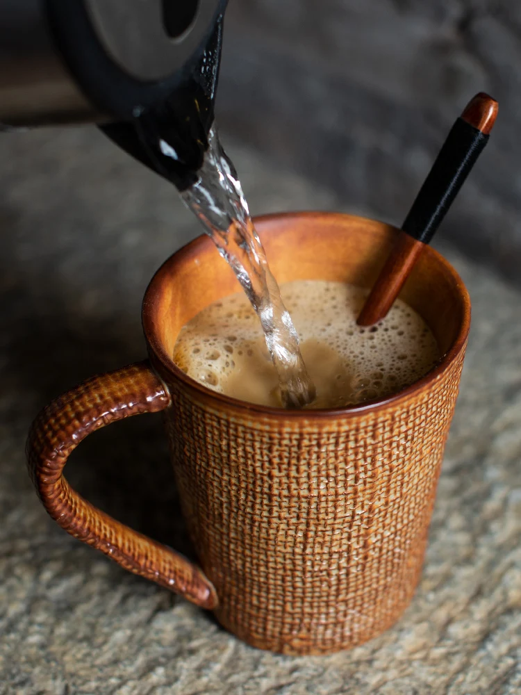 500 мл Бытовая Ретро Кружка Керамическая креативная Личная чашка для воды пара на