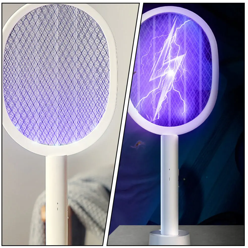 

1Pc Household USB Physical Mosquito Killer Electric Mosquito Swatter (White)