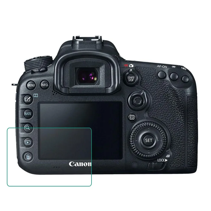 

Tempered Glass Protector for Canon EOS 7D Mark II Mark2 MK2 Markii 7D2 7DII Camera LCD Screen Protective Film Cover Protection