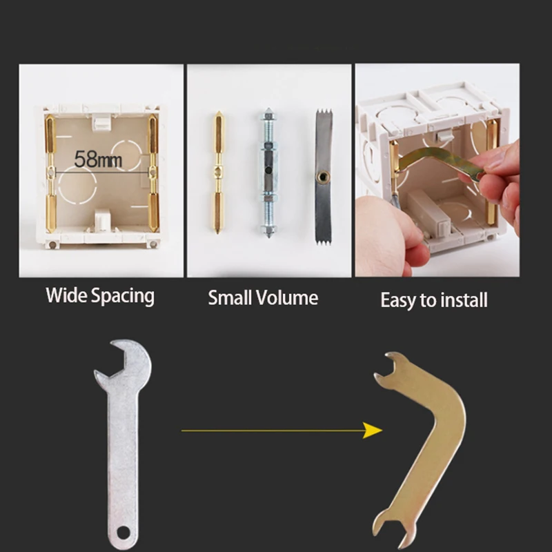 1 комплект настенный светильник переключатель розетка Ремонтный Кассетный винт