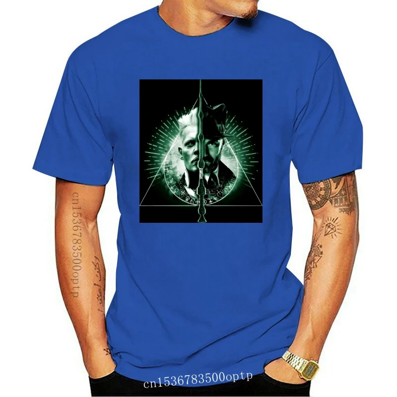 Черная Мужская футболка с разрезом Фантастические звери свободного кроя?