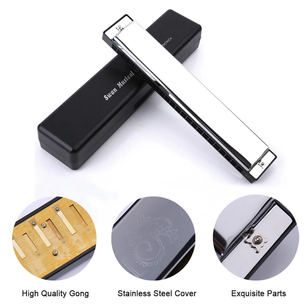 Тремоло губная гармоника G ключ для гармоники с 24 двойными отверстиями 48 вкладки