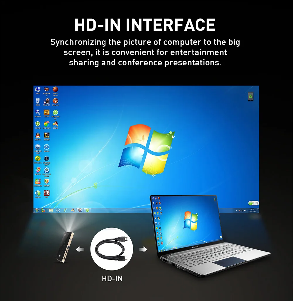 

DLP- ALSTON P09 Android, 4K, Wi-Fi, Bluetooth, Miracast, Airplay