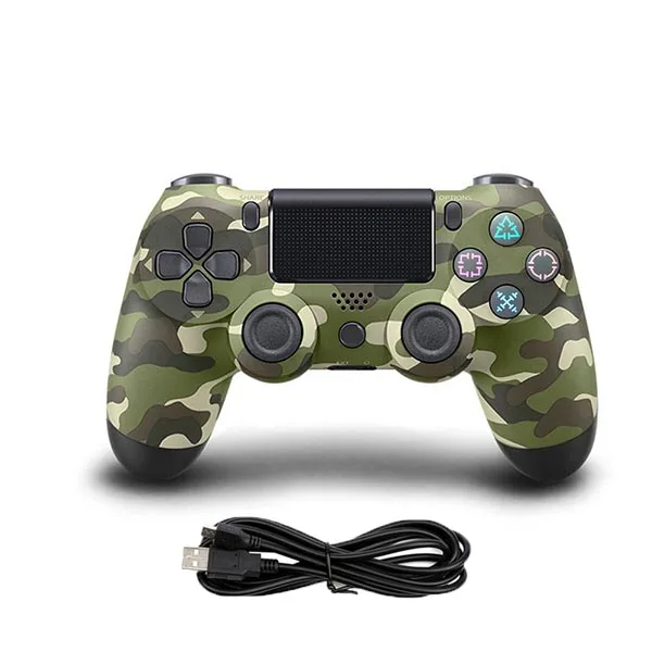 GREEN CAMOUFLAGE 1 USB проводной контроллер для PS4 Геймпад для Play Station 4 контроллер для Dualshock 4 геймпад для PS4 консоли с двойной вибрацией - Цвет: GREEN CAMOUFLAGE 1