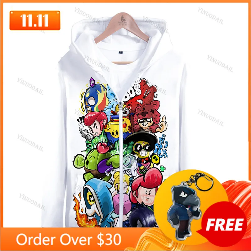 

Shoot Kids Hoodies Leon MAX BUZZ Game 3D Print Hoodie Sweatshirt Boys Girls Harajuku Cartoon Star Jacket Tops Teen Clothes