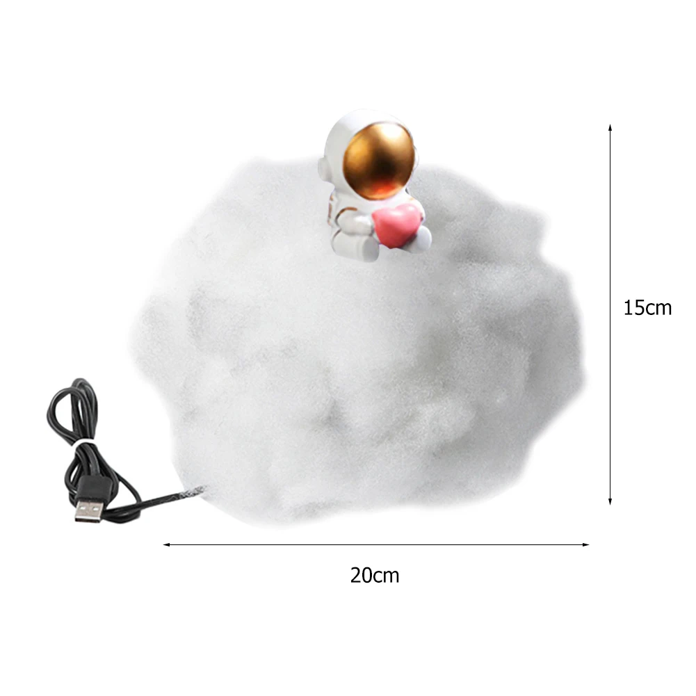 

LED Clouds Astronauts Night Light Bedside Table Lamp with Rainbow Effect Bedroom Bedside Table Lamp with Rainbow Effect for Kids