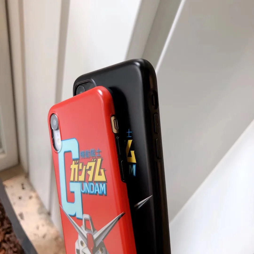 Японский мультфильм GUNDAM чехол для телефона iPhone 7 7Plus 8 8Plus 11 Pro X XS Max XR мягкий IMD