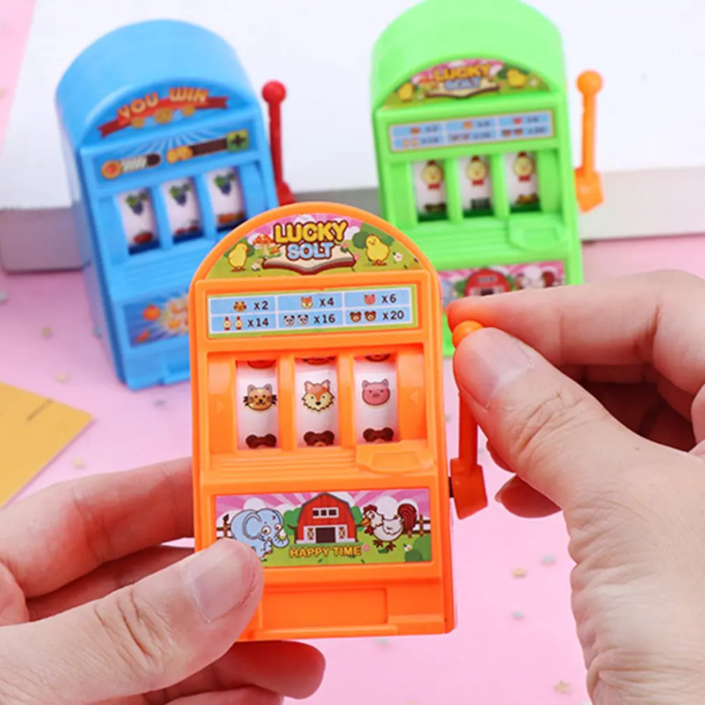 

Lucky Jackpot Mini Slot Machine Antistress Toys Games for Children Kids Safe Machine Bank Replica Funny Gag Toys Christmas Gifts