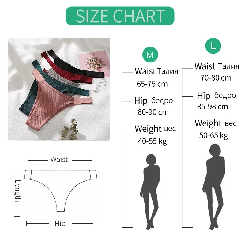 

3PCS/Set Sexy Low Waist G-String Women's Panties Fashion Underwear Panties Female Underpants Comfort Pantys Intimates Lingerie