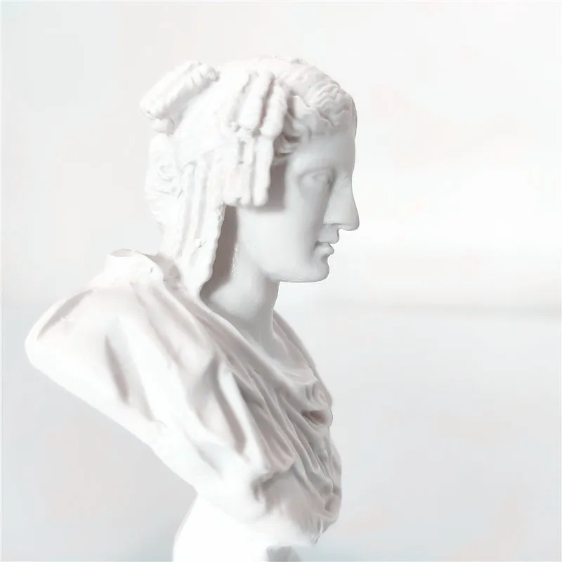 Скульптура греческого героя статуя имитация гипсовой смолы эскиз тренировочная