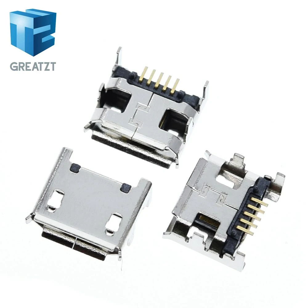 60 шт. = 12 моделей разъем Micro USB GREATZT 5Pin гнездо usb для MP3/4/5 Huawei Lenovo ZTE и других мобильных