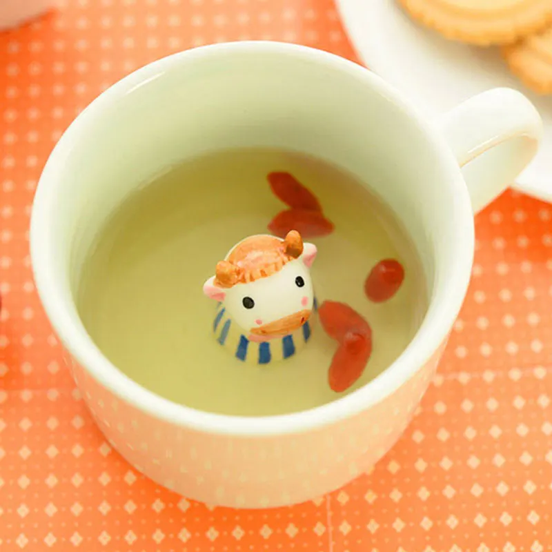 Керамическая кружка с мультяшными животными 3D Милые Чашки для домашних питомцев