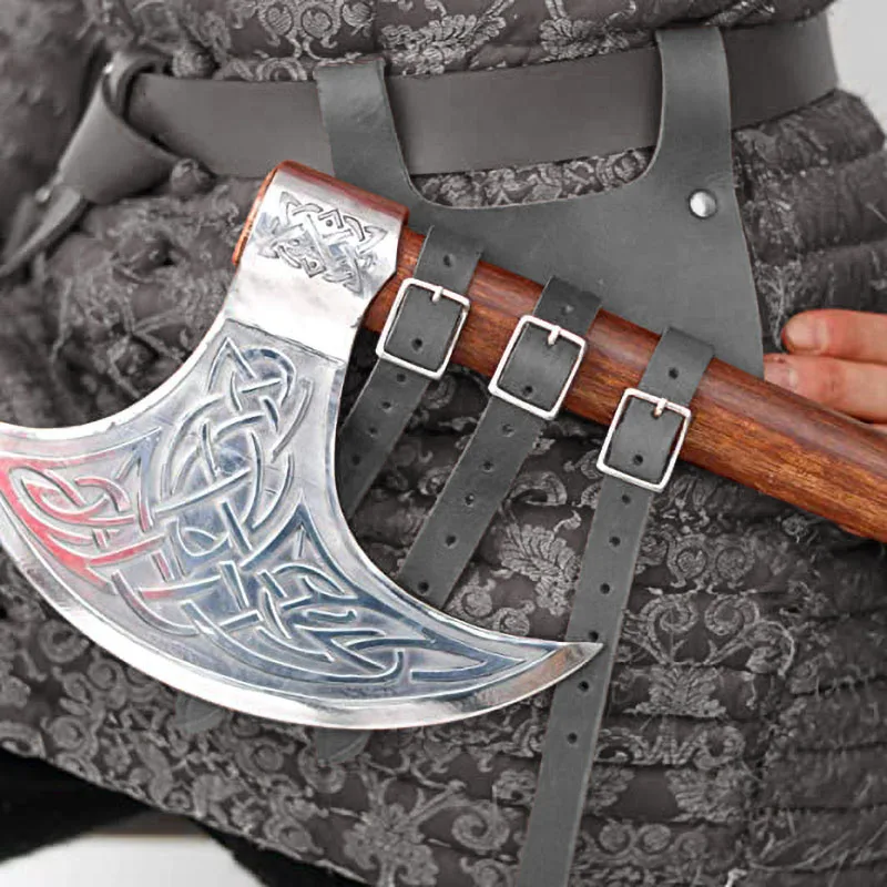 Средневековый топор викингов топорик Томагавк кобура кожаный держатель меча