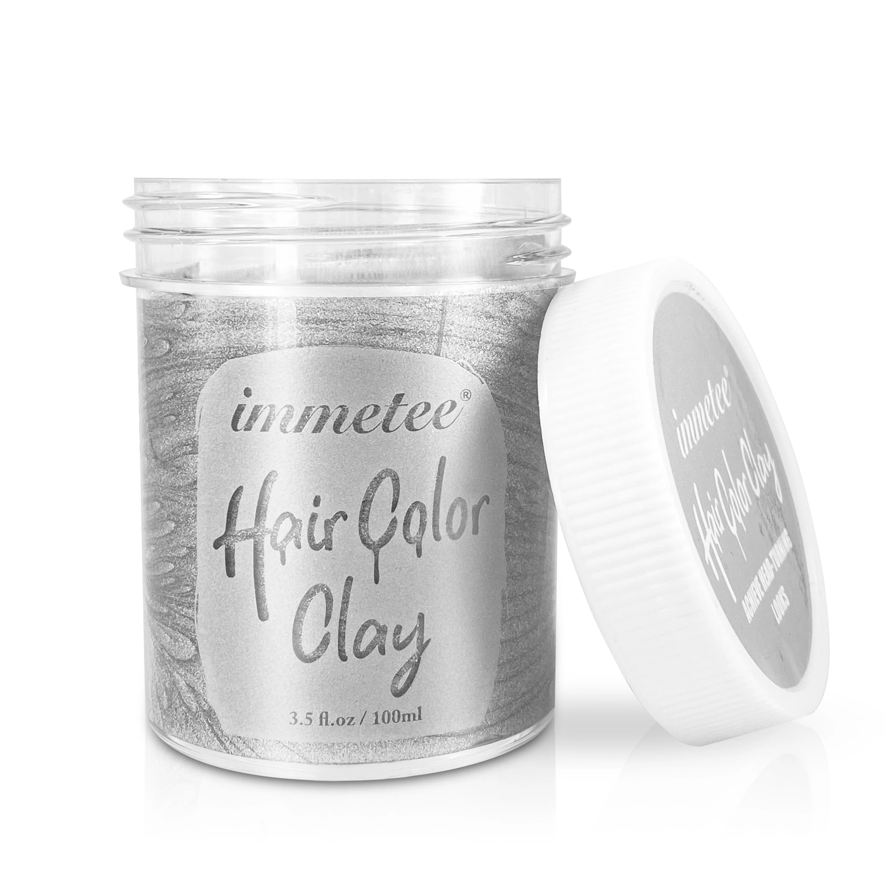 IMMETEE цветной воск для волос Стайлинг помада серебристый бабушка серый