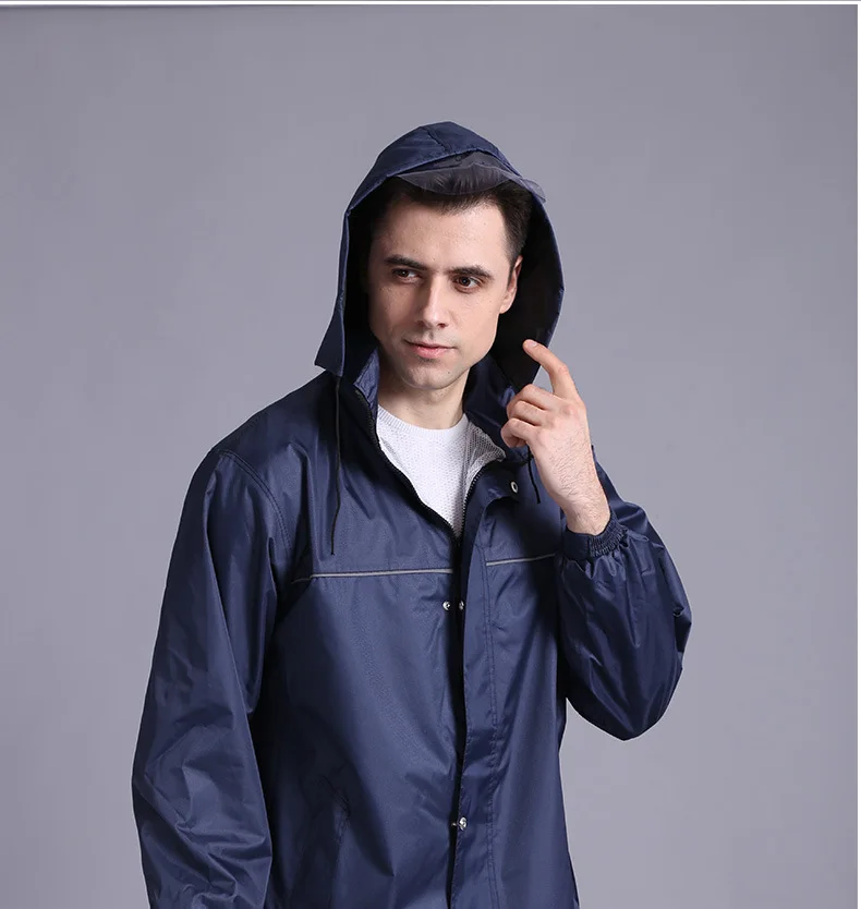 

Outdoors Adult Waterproof Pants Raincoat Jacket Hiking Travel Electric Motorcycle Rain Coat Men Impermeables Rain Gear BW50YY