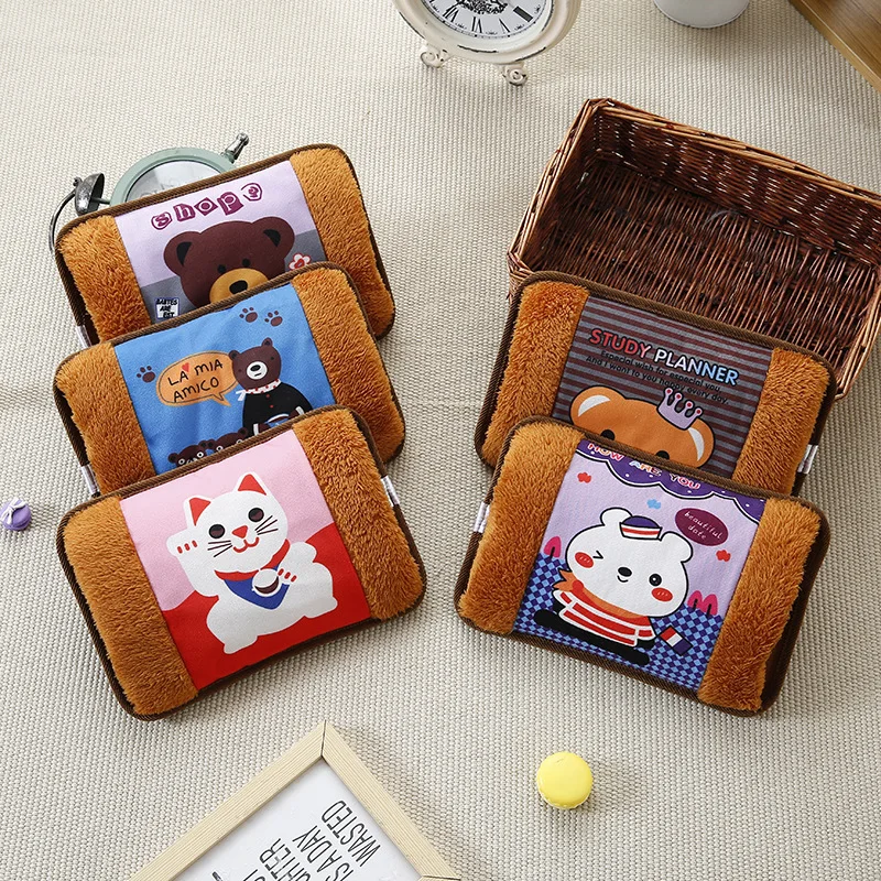 грелка Милая для рук с героями мультфильмов сокровище бутылка горячей воды