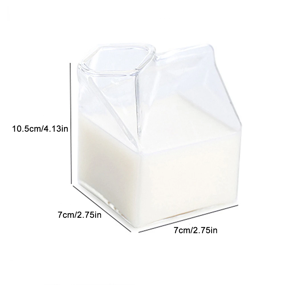

Vendita Diretta Della Fabbrica Quadrato Di Vetro Di Latte Contenitore Di Latte Di Vetro Tazza Di Latte Box Tazza