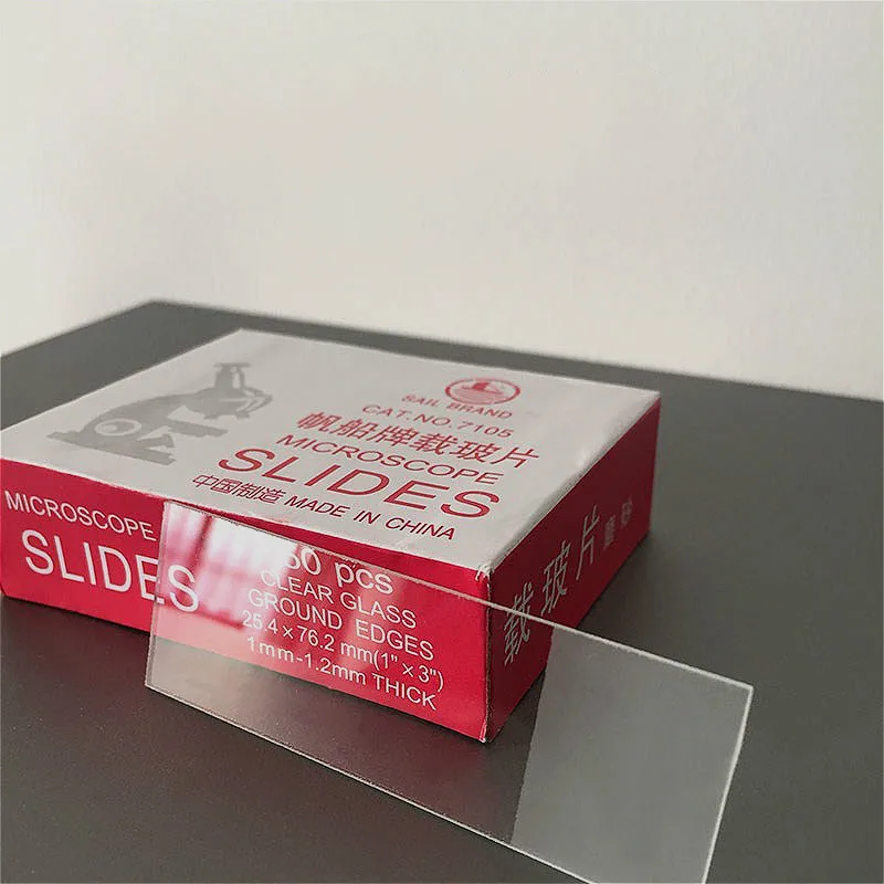 Микроскоп горки заземления края микро стекло 25 4*76 2 мм (1 ''x 3'') одноголовый