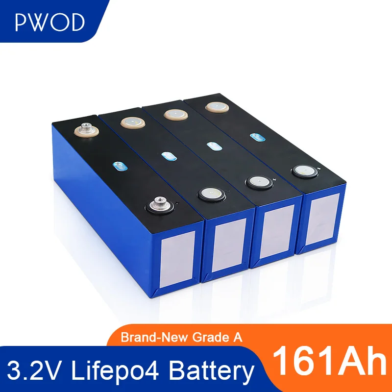 

8PCS Grade A NEW 3.2V 180Ah Lifepo4 Battery DIY LFP Lithium Solar Cells With High Capacity Deep cycle EV Marine US EU TAX FREE