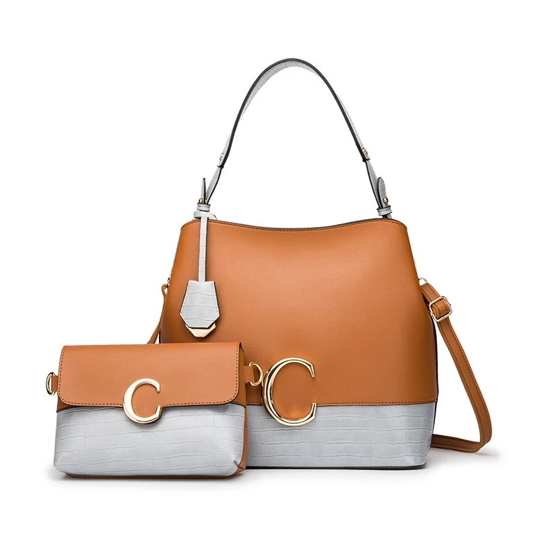 

2pcs/set Women Leather Handbag Luxury Female Shoulder Bag Ladies Handbags Tote Bags for Women 2020 Crossbody Bag Sac