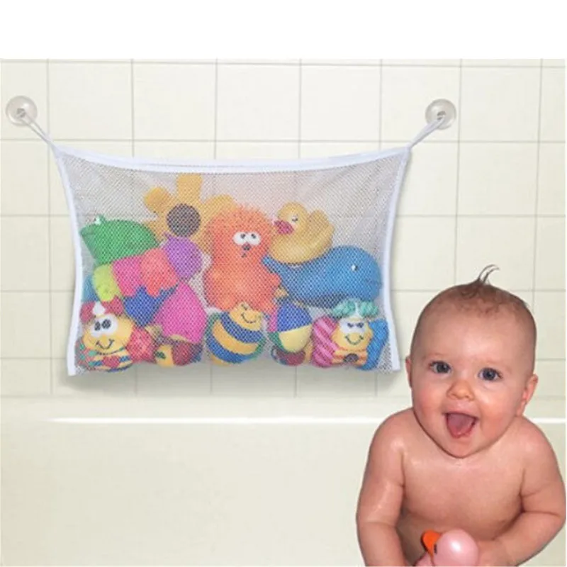 

Складные экологически чистые высококачественные детские игрушечные сетчатые корзины на присоске для ванной