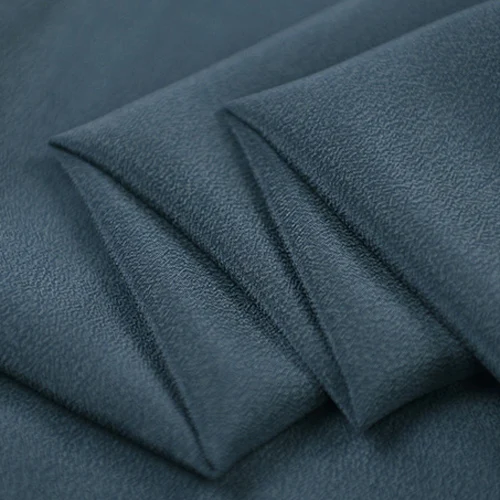 Navy blue pure silk crepe de chine fabric with sand wash process SCDC1090 | Дом и сад