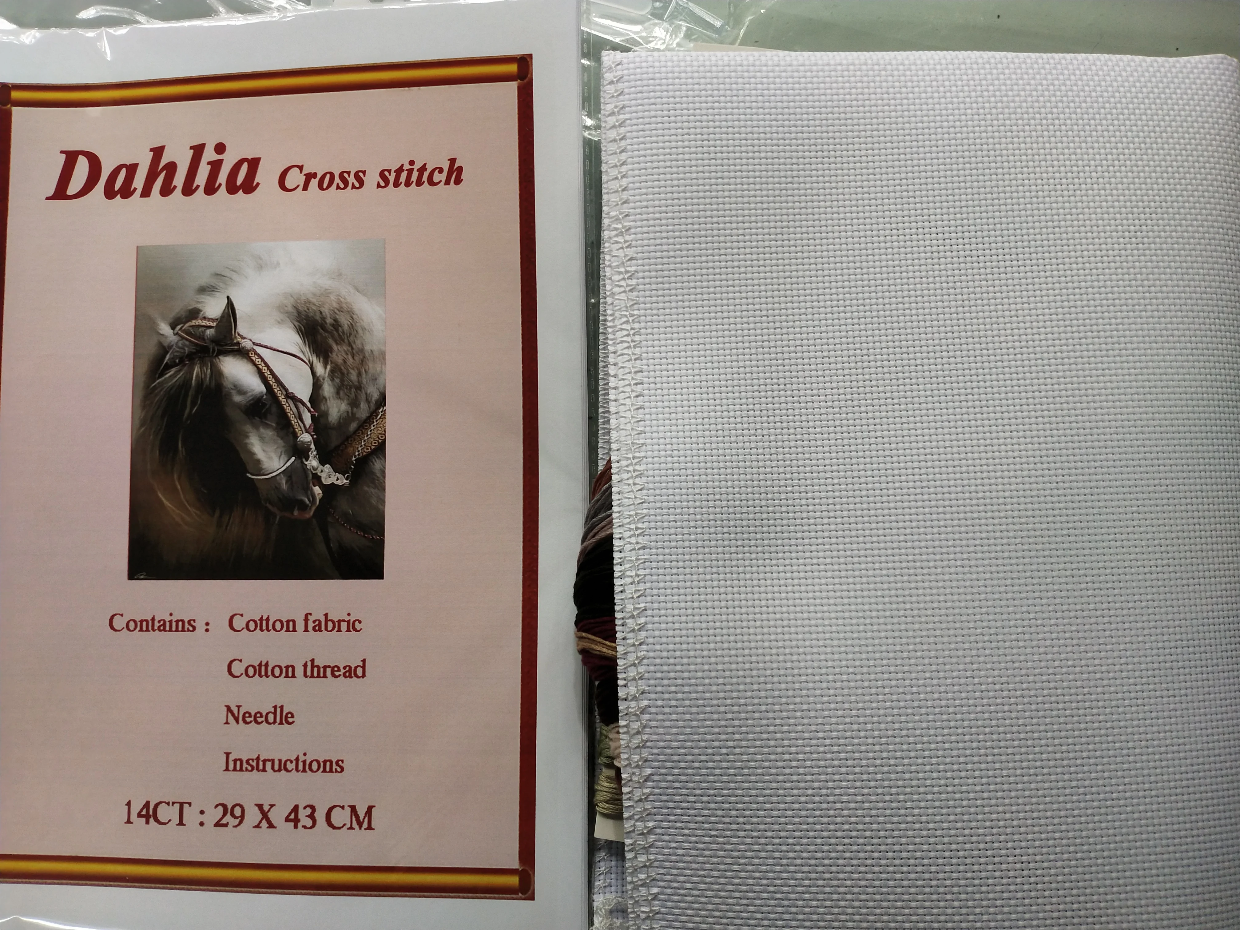 Вышивка для рукоделия вышивки сделай сам белая андалузская лошадь животное 14ct