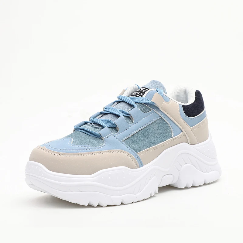 MCCKLE Shoes Women Sneakers Platform Lace Up Mixed Color Ladies Suede Flat Fashion Vulcanized Casual Comfort Footwear Autumn