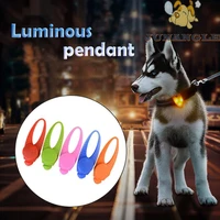 led luminous pendant luminous pendant pet french bulldog accessories environmental protection silicone waterproof design