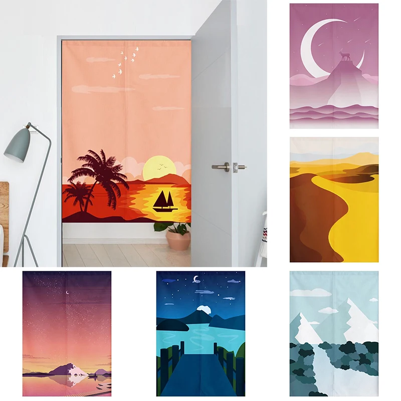 Тканевая занавеска на дверь Кухонное укрытие декоративная половину панели для