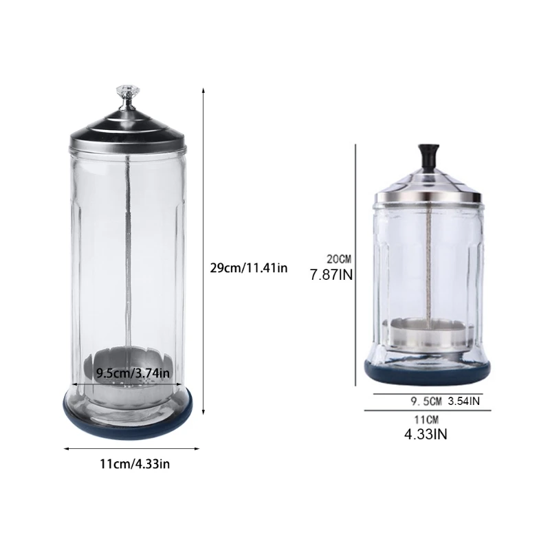 

Disinfection Jar Container Sterilizer Cup Large Capacity Disinfecting Bottle for Salon Barber Hair Manicure Tools