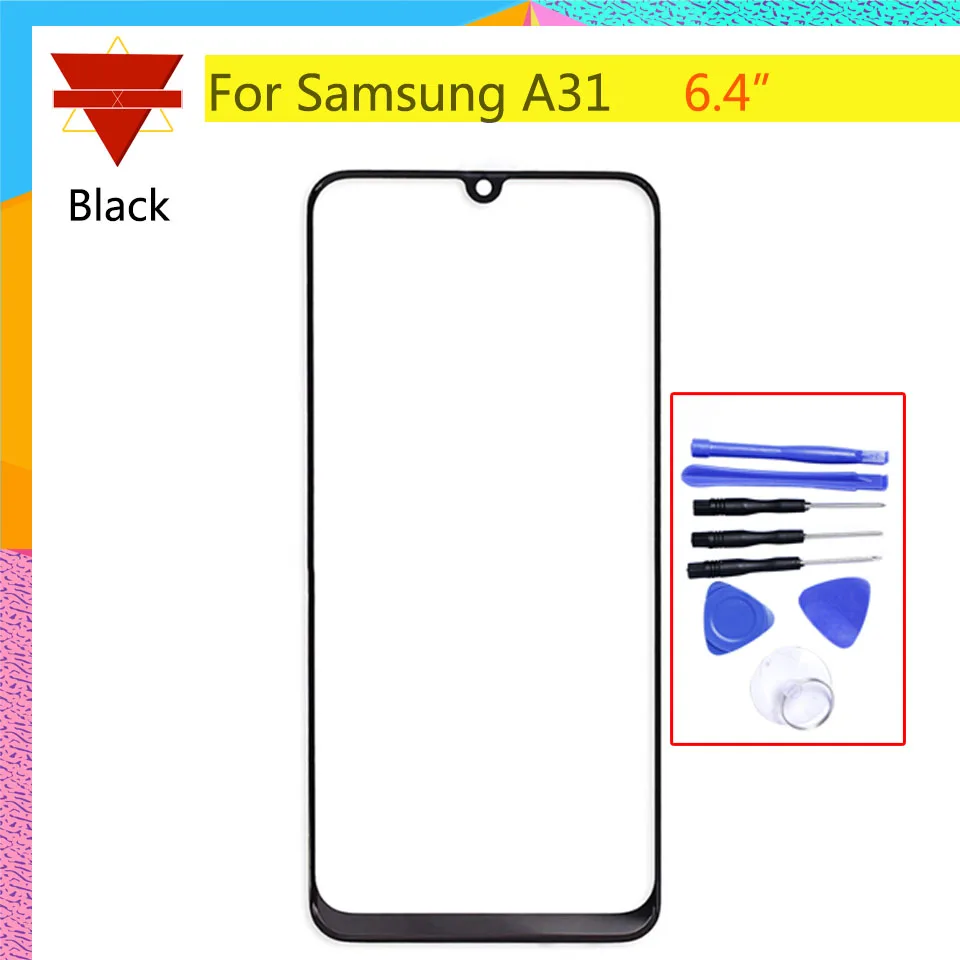 Передняя стеклянная панель для Samsung Galaxy A31 сенсорный ЖК экран внешний дисплей