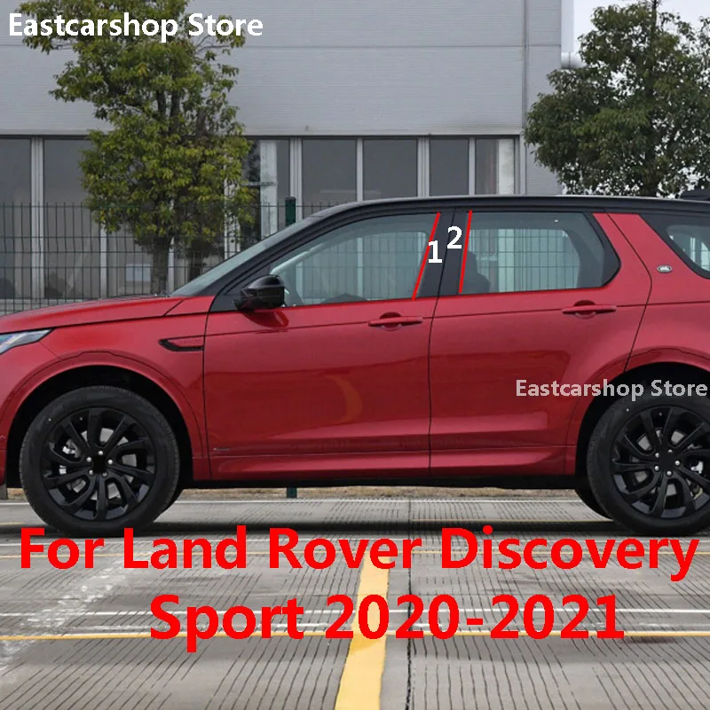 

Для Land Rover Discovery Sport 2020 2021 автомобиля Средний колонки ПК оконная декоративная планка для украшения B C столб полоски из углеродного волокна Ст...