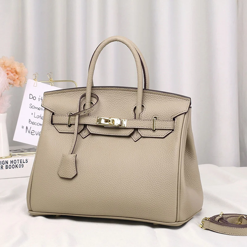 Кожаная мини сумка на одно плечо женская кожаная lychee оригинальная Маленькая