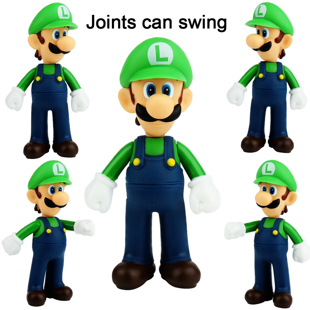 Фигурки супер Mario Bross Luigi ПВХ 13 см игрушки для детей вечерние подарок на день
