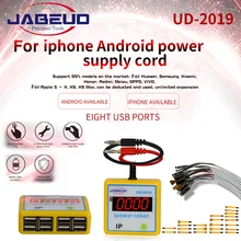 JABEUD-2019 iBoot DC Power Supply Test Cable For Apple Android Phone Repair Wire USB Port For iPhone Huawei Oppo Detection Tool