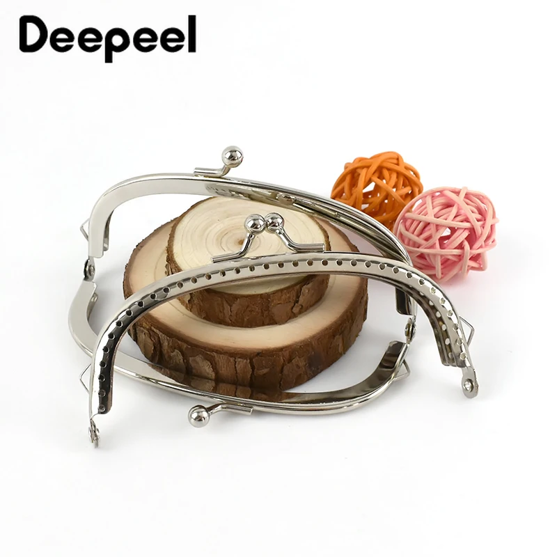 5/10pcs Deepeel 10.5/12.5/15.5cm Silver Purse Frame for Bag Metal Kiss Clasp Handbag Sewing Brackets Hardware Wallet Accessory | Багаж и