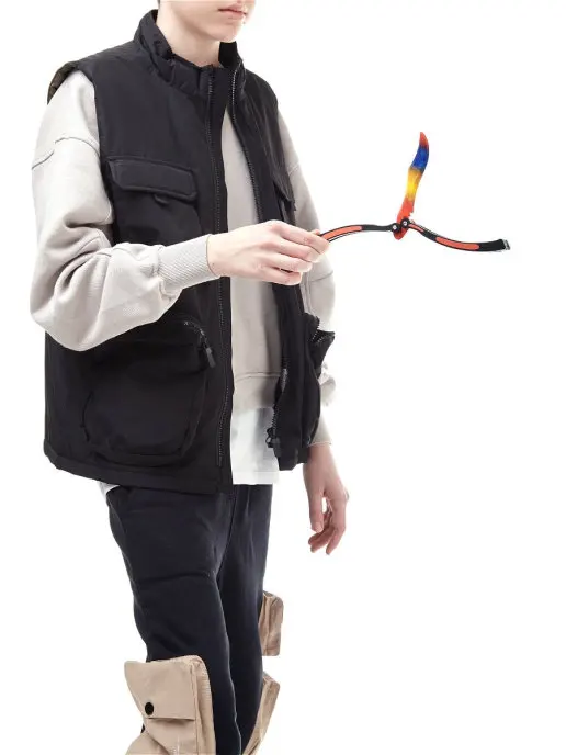 Деревянный детский игрушечный нож Бабочка (butterfly knife) Мраморный Градиент (реплика)