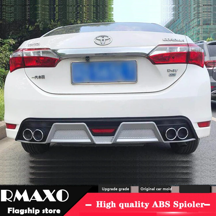 Для TOYOTA COROLLA ABS задний бампер диффузор защитные бамперы для 2014 2016 gs Body kit