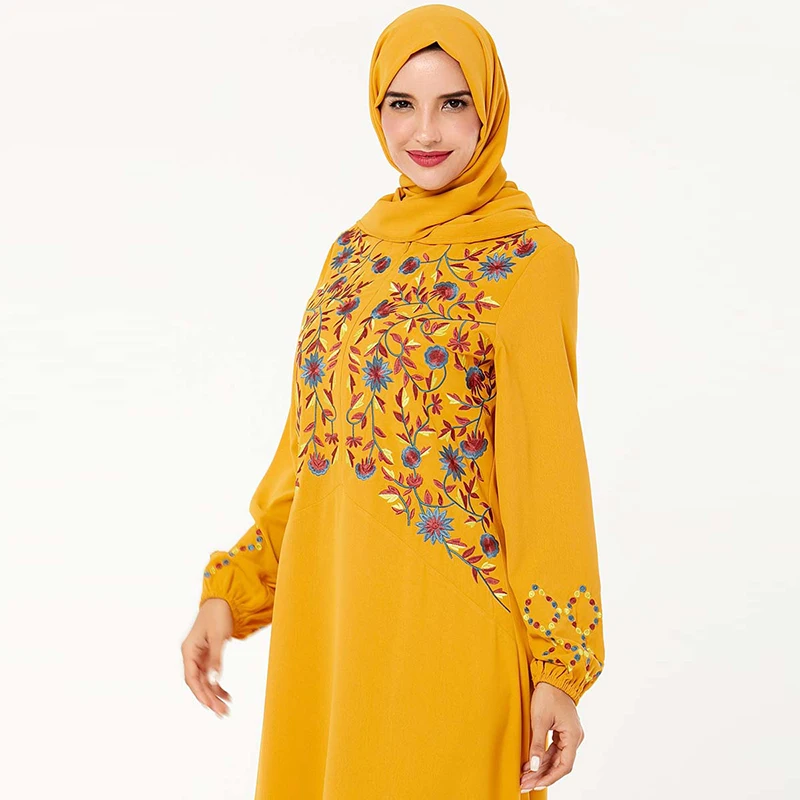 Abaya Kaftan Дубайский хиджаб мусульманское платье мусульманская европейская одежда