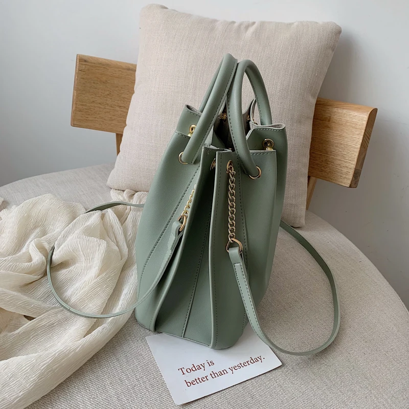 2019 Сумки из искусственной кожи с круглой ручкой для женщин новые сумки через