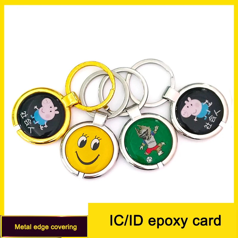 10pcs/Lot ID Keychain 13.56MHZ Fobs Key Tag Cartoon Access Control Elevator School For System Keyfobs | Безопасность и защита
