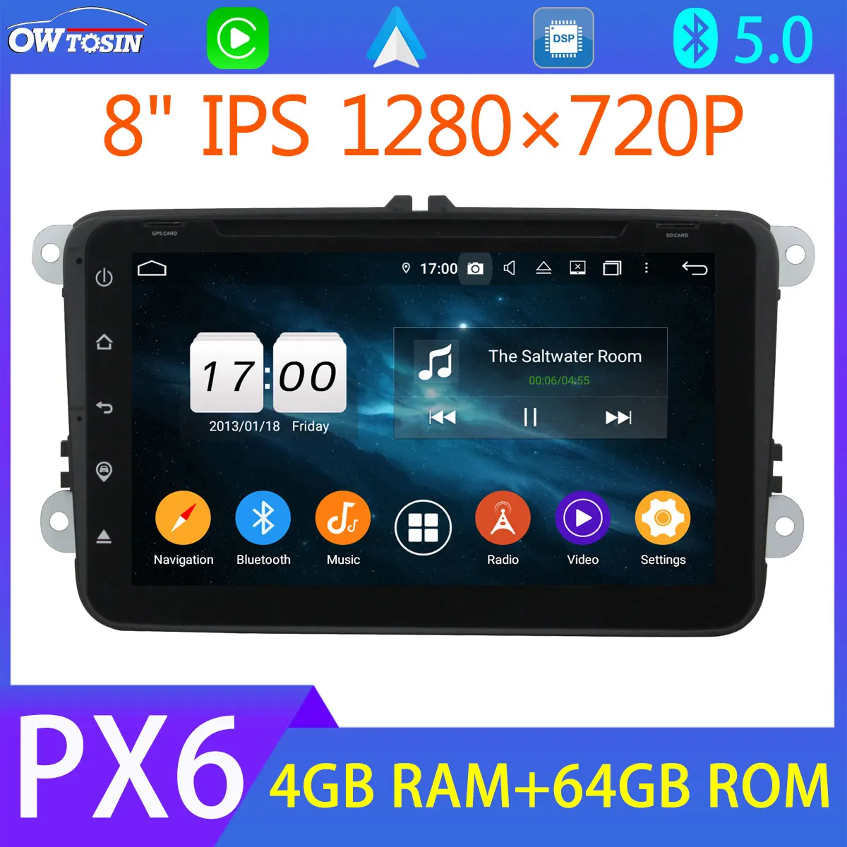 8 &quotIPS 1280*720P GPS плеер для VW Caddy Golf Jetta Passat Polo Sharan Touran Tiguan BT 5 0 Tethering DSP DAB Android 10