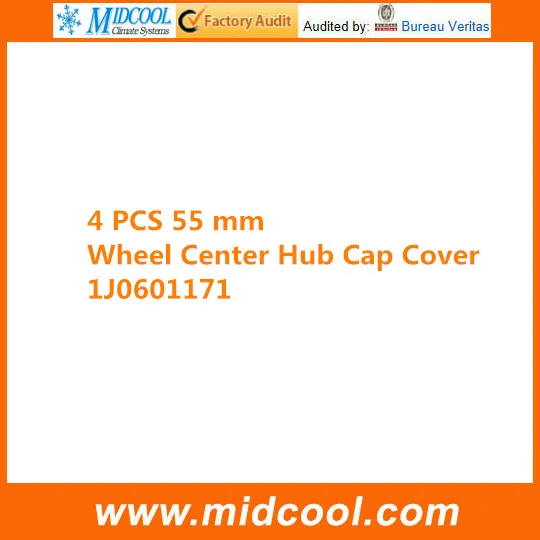 

4 PCS High Quality Wheel Cap for 55MM 1J0601171
