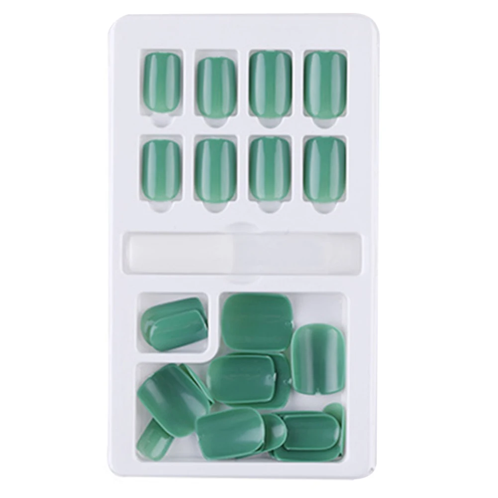 24 шт многоразовые наклейки для ногтей съемные носимые поддельные ногти