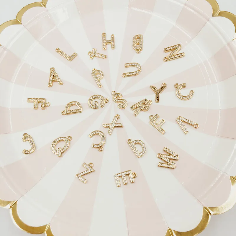 Креативное ожерелье с 26 английскими буквами можно свободно комбинировать именем