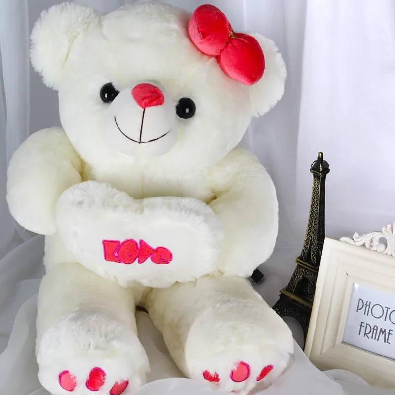 [Funny] 80cm Light Soft Stuffed animals Link phone Ipad or mp3 Sounding Flashing luminous teddy bear doll Plush Toy Hold Pillow | Игрушки и
