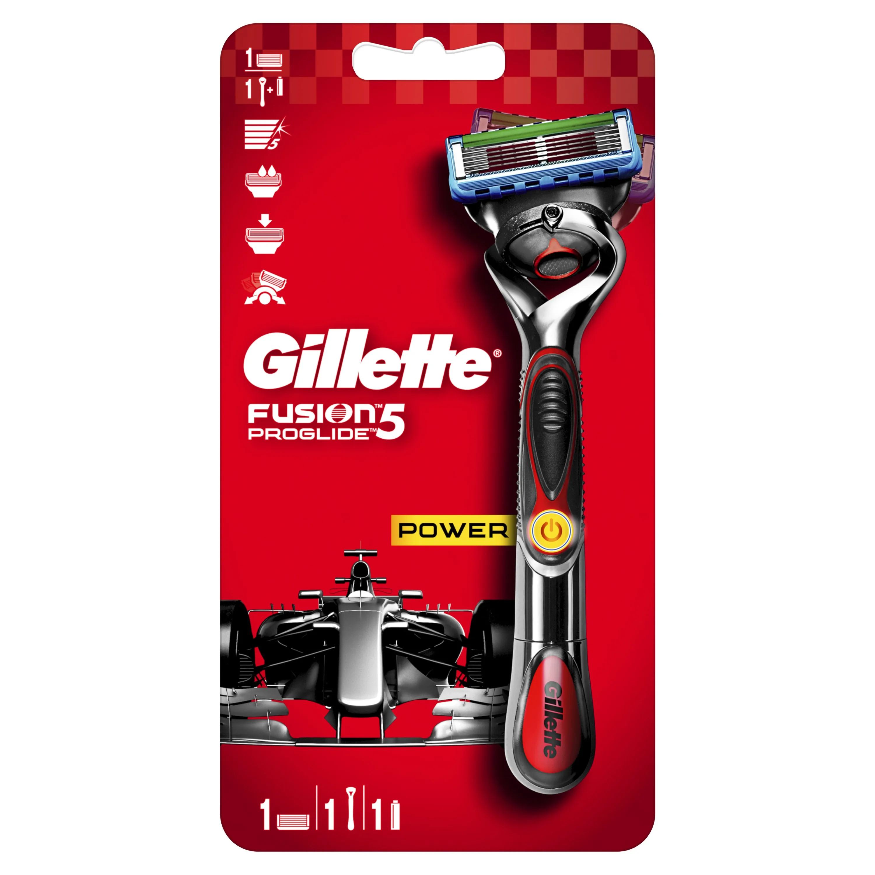 Мужская бритва Gillette Fusion5 ProGlide Power с 1 сменной кассетой | Красота и здоровье