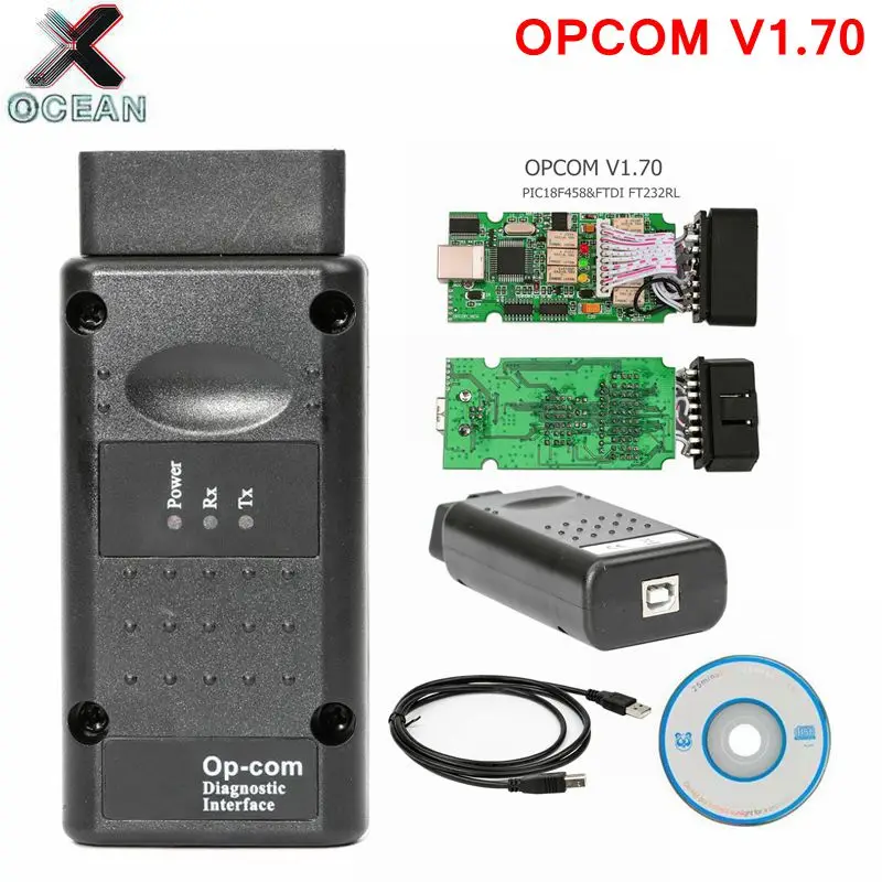 OPCOM V5 Для Opel OP COM V1.70 flash прошивка обновление PIC18F458 FIDI CAN BUS OBD OBD2 сканер автомобильный