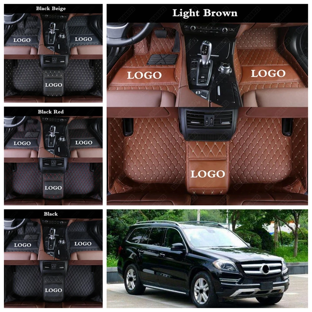 Водонепроницаемые автомобильные коврики для Mercedes Benz GLS350d GLS450 GLS500 GLS550 GLS63 AMG на